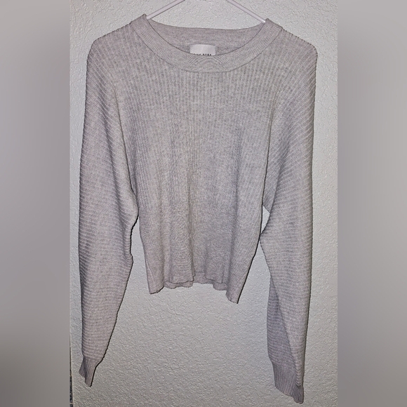 Pink Rose Light Gray Knit Top - Picture 1 of 9